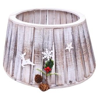 TAPA PE ARVORE NATAL MADEIRA 2593-200 CX8