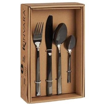 TALHERES 8 PS PRETO 75218