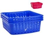 PLASTICO CONJ. 3 CESTOS QUAD. 52334