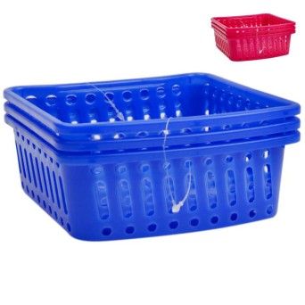 PLASTICO CONJ. 3 CESTOS QUAD. 52334