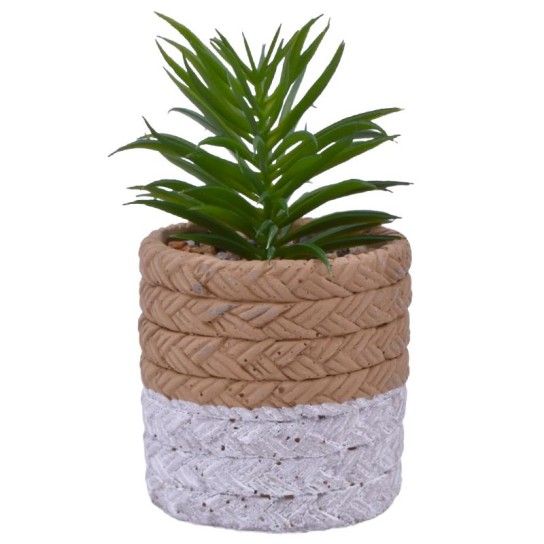VASO CIMENTO C/PLANTA ART 2437-010 CX24