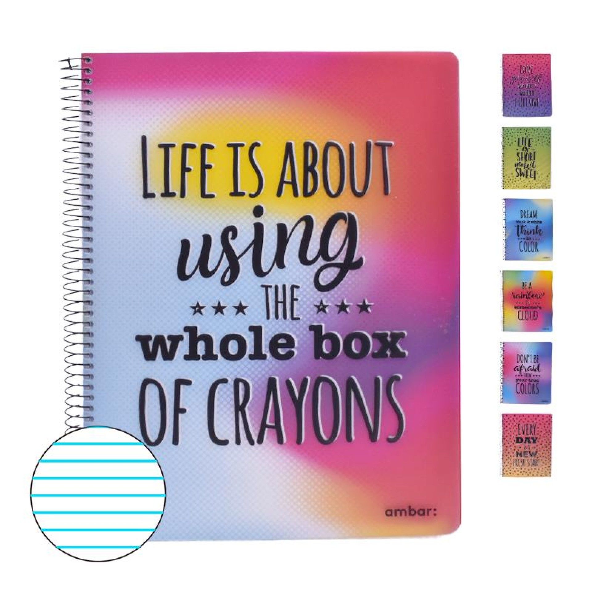CADERNO ESPIRAL A4 PP 80F THINK COLOR P CADERNO ESPIRAL A4 PP 80F THINK COLOR P