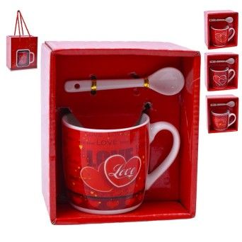 SET CANECA E COLHER 7,2X7,2 2645-109 CX120