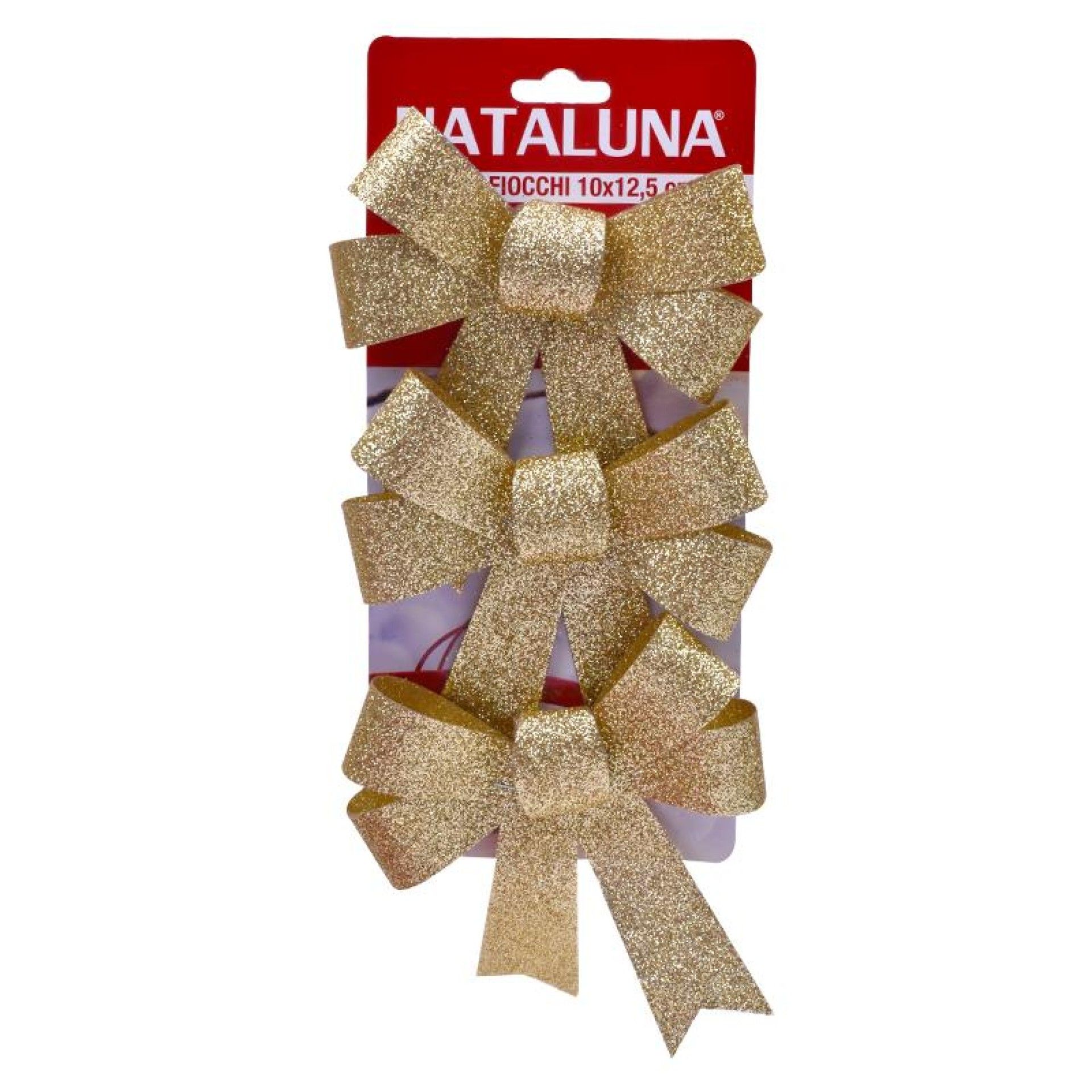 LAÇO GLITTER DOURADO 3UN 10X13CM LAÇO GLITTER DOURADO 3UN 10X13CM