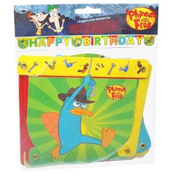 BANDEIRA PAPEL PHINEAS FERB CX12