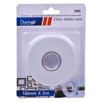FITA ADESIVA DUPLA FACE 18MMX3M