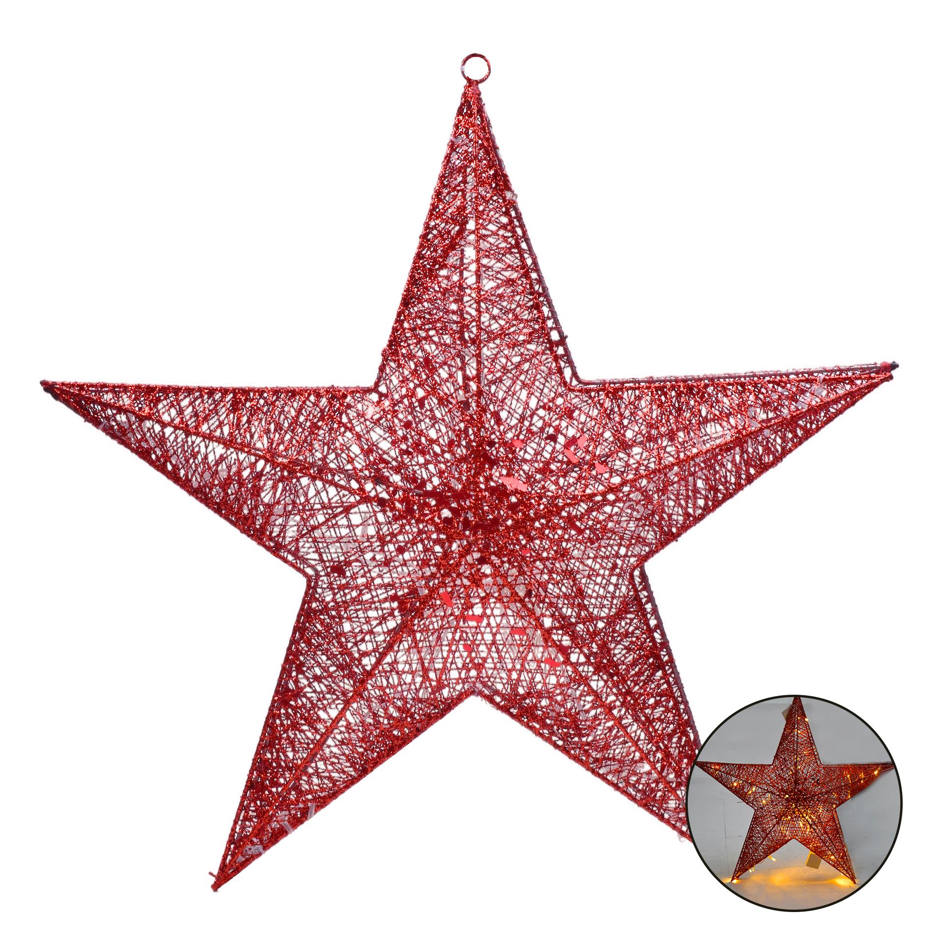 ESTRELA VRM C/LUZ 60CM 2590-100C-60 CX25 ESTRELA VRM C/LUZ 60CM 2590-100C-60 CX25