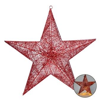 ESTRELA VRM C/LUZ 60CM 2590-100C-60 CX25