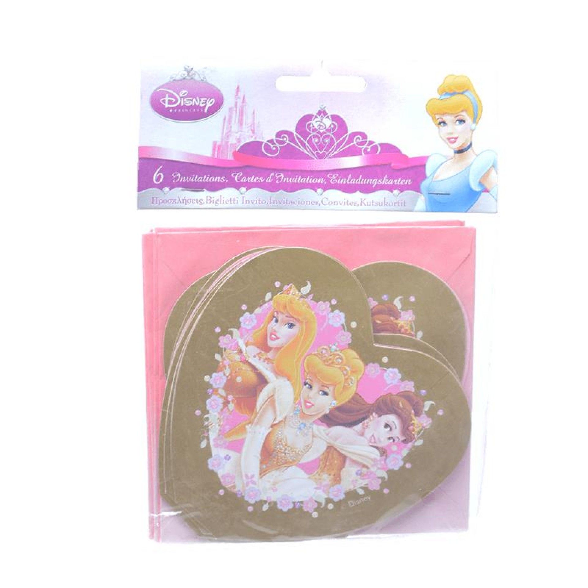 CONVITES PRINCESAS 6UNI CONVITES PRINCESAS 6UNI