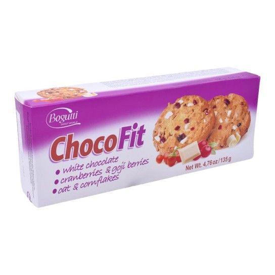 BOLACHAS CHOCO-FIT CHOC BRC E GOJI 135G