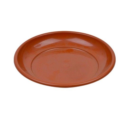 PLASTICO PRATO VASO 20CM CAST.