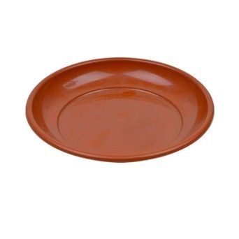 PLASTICO PRATO VASO 20CM CAST.