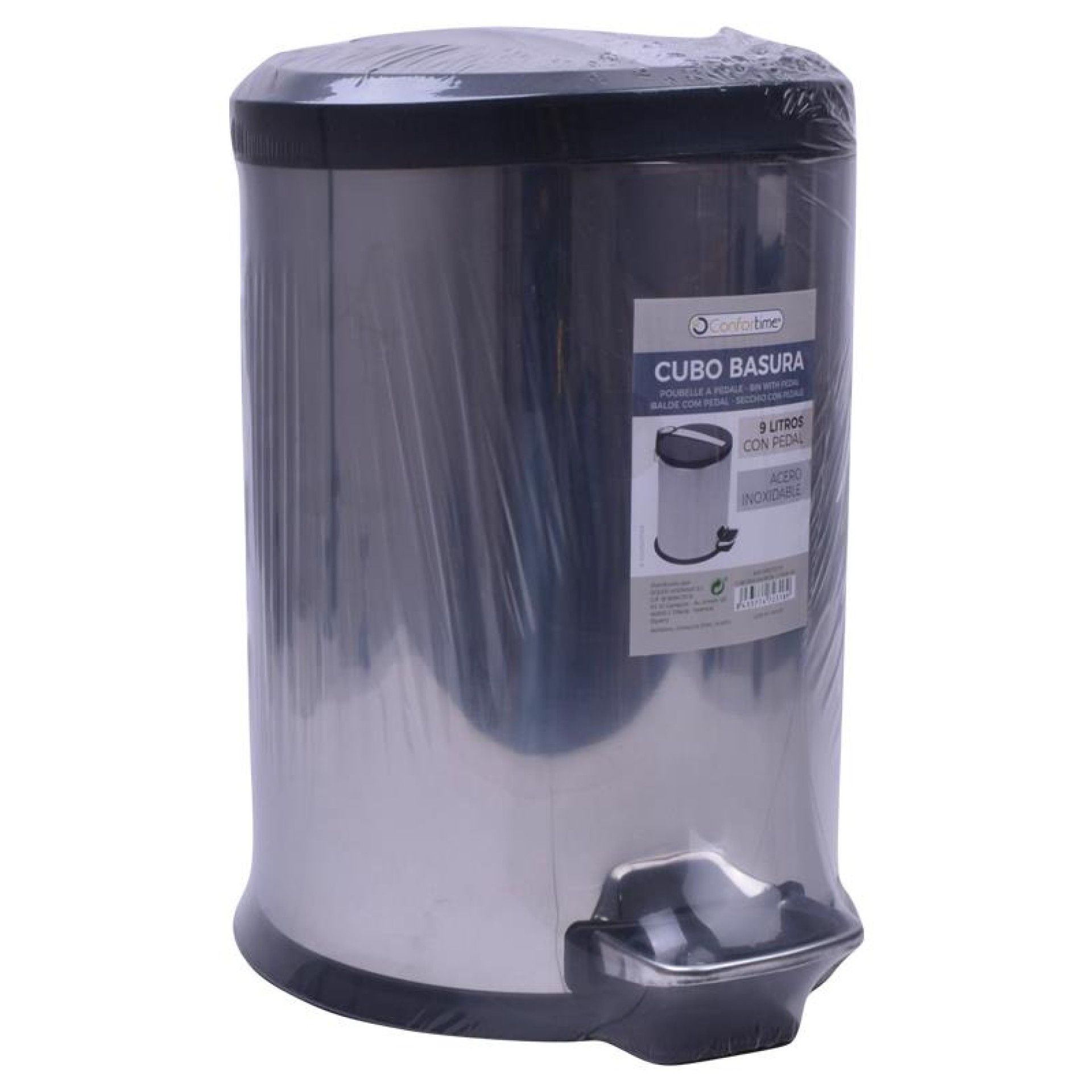 BALDE C/ PEDAL INOX 9L CONFORTIME