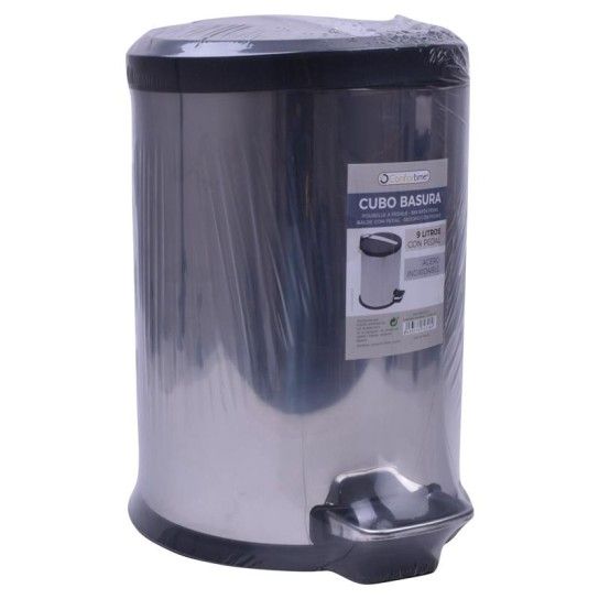 BALDE C/ PEDAL INOX 9L CONFORTIME
