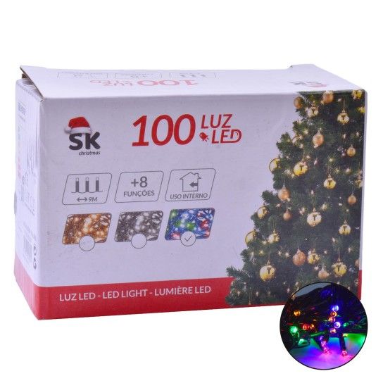 LUZ COR NAT 100U 9M 2697-120C-09 CX100