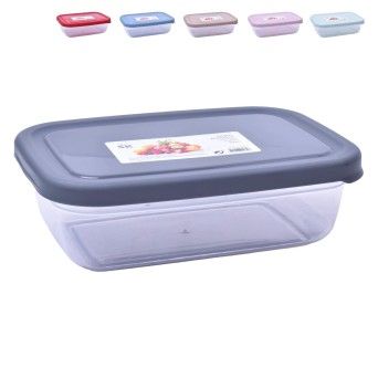 CAIXA PLT C/TP RECT 900ML ASD034 CX60
