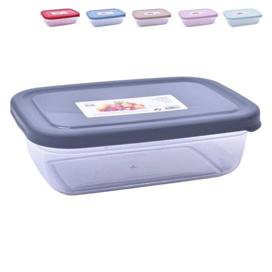 CAIXA PLT C/TP RECT 900ML ASD034 CX60