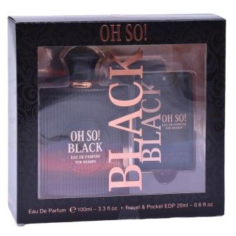 OH SO BLACK EDT 100ML + POCKET 20ML