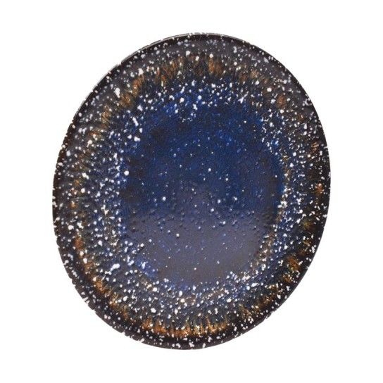 PRATO CONJ 6 PORCEL SOBR 20CM AZUL UNI
