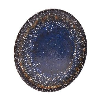 PRATO CONJ 6 PORCEL SOBR 20CM AZUL UNI