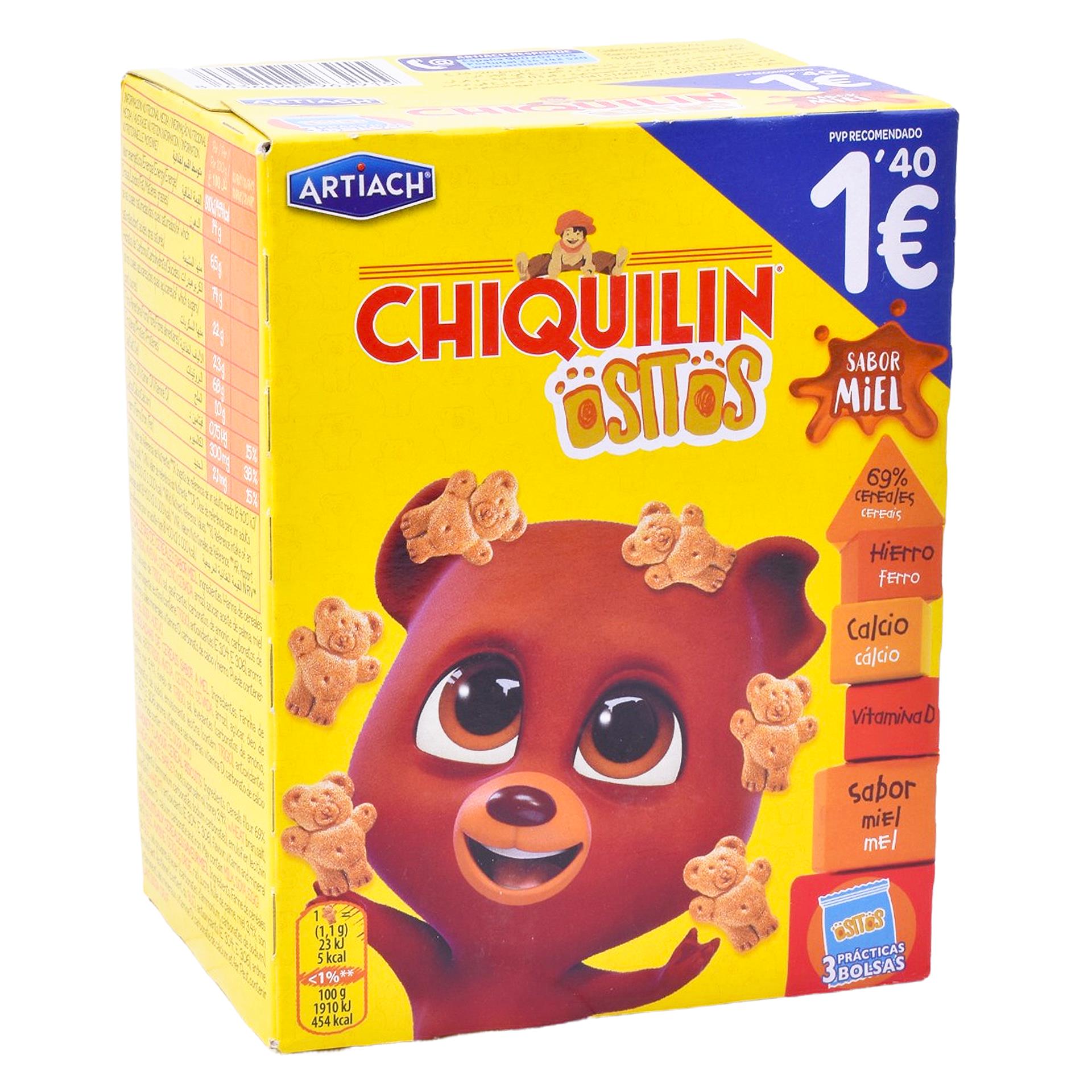 CHIQUILIN OSITOS MEL 120GR PV1.4 CHIQUILIN OSITOS MEL 120GR PV1.4