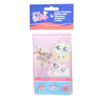 CONVITES PET SHOP 6UNI