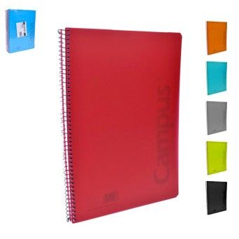 CADERNO CAMPUS PP ESP A4 QUADR.90GR