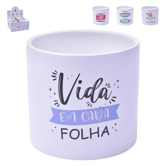 VASO CERAMICA 12X12X11CM 0307-09 CX32 VASO CERAMICA 12X12X11CM 0307-09 CX32