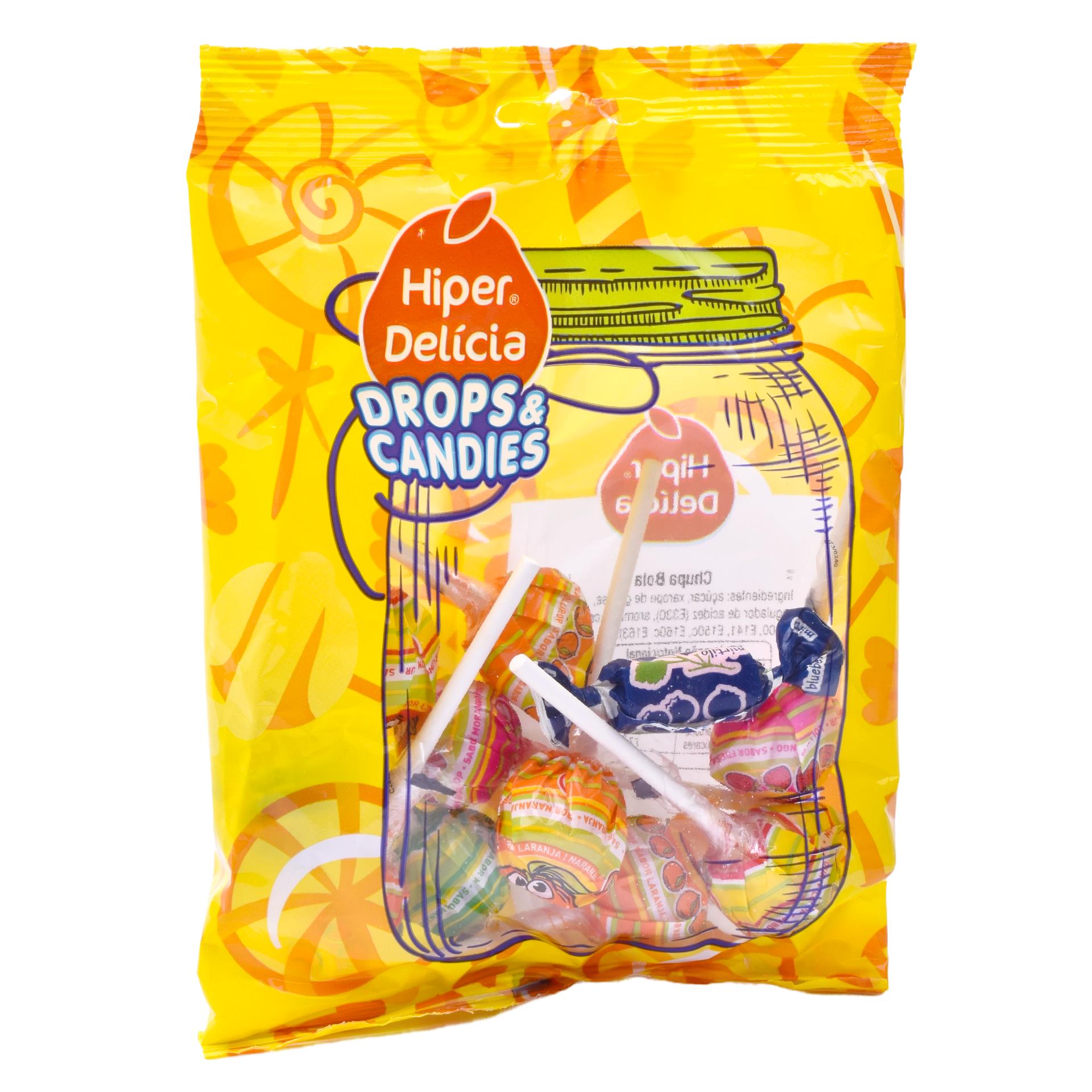 SACO CHUPAS 10UN HIPER DELICIA 120G SACO CHUPAS 10UN HIPER DELICIA 120G