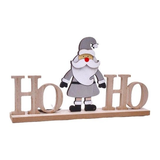 PLACA MAD.PAI NATAL HO HO 13,5CM PLACA MAD.PAI NATAL HO HO 13,5CM