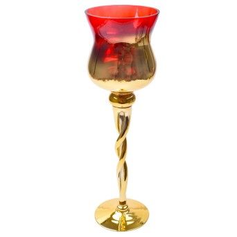 PORTA VELAS 11,5X40CM 2521-014-02 CX24