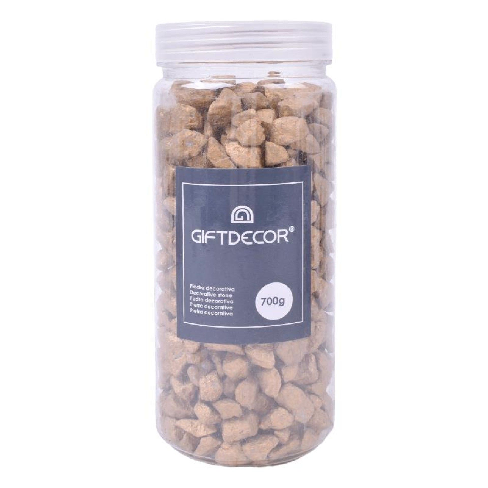 FRASCO PEDRAS DEC MET BRZ 20MM 700GR 92524 FRASCO PEDRAS DEC MET BRZ 20MM 700GR 92524