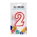 VELA ANIVERSARIO NUMERO 2 REF 22178 VELA ANIVERSARIO NUMERO 2 REF 22178