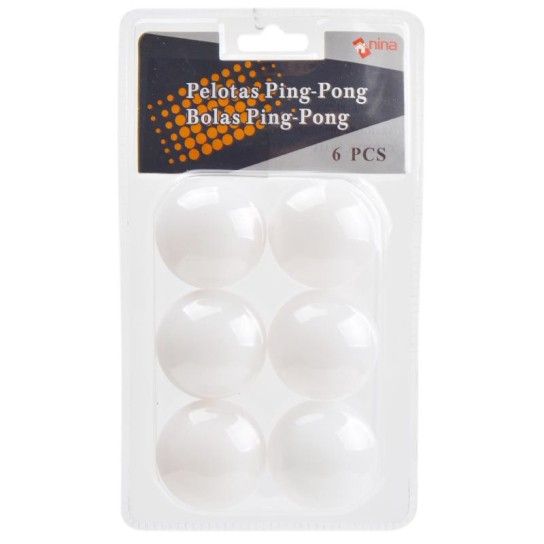 BOLA PING-PONG BRC 6UN 40MM 1745-050-06