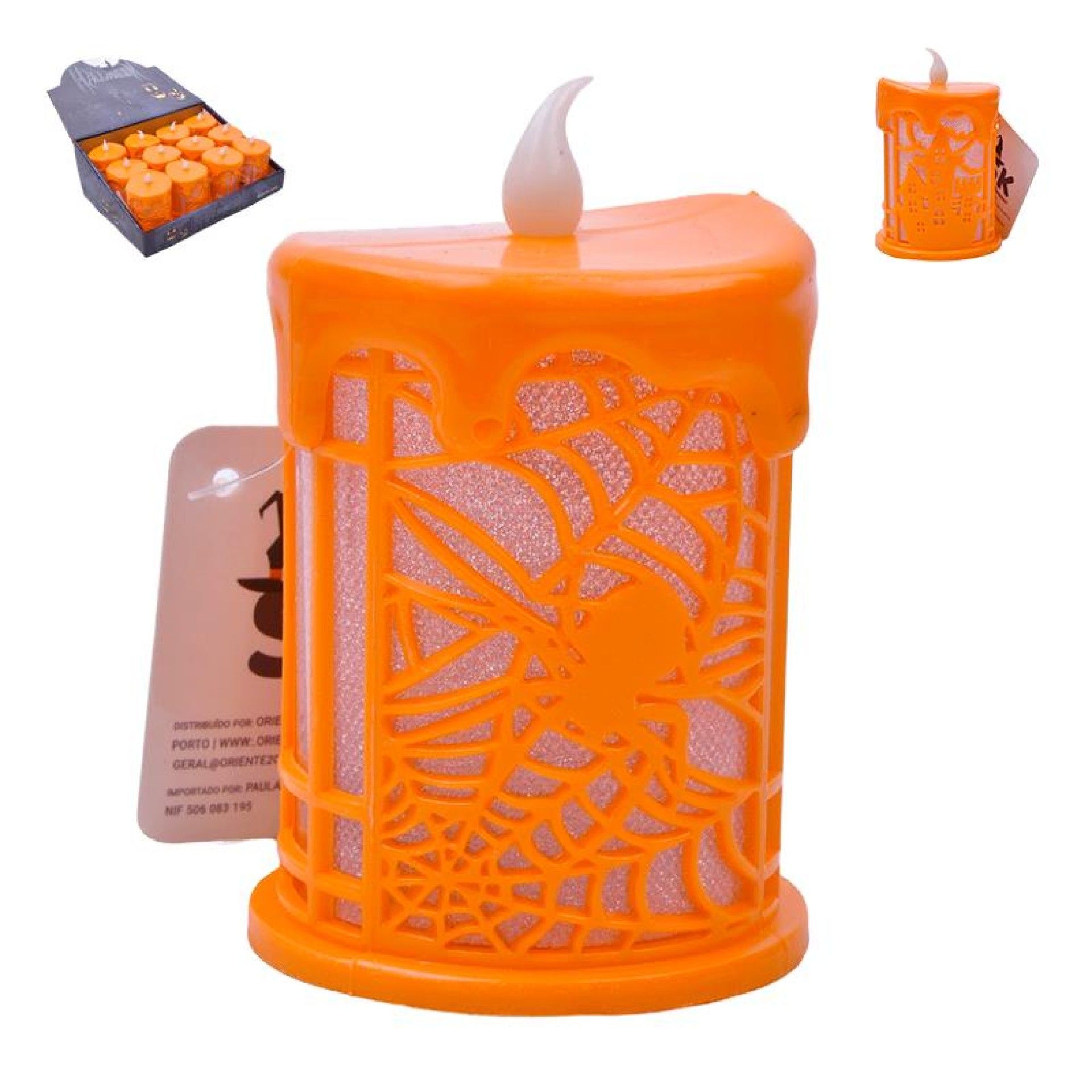 VELA HALLOWEEN C/LUZ 1862-140 CX360 VELA HALLOWEEN C/LUZ 1862-140 CX360