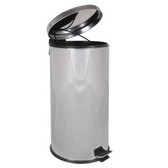 BALDE LIXO METAL C/ PEDAL 40LT.