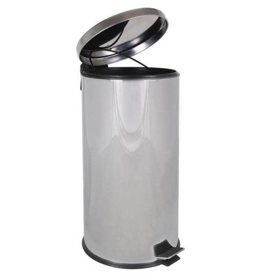 BALDE LIXO METAL C/ PEDAL 40LT.