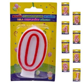 VELA ANIVERSARIO N. 0-9