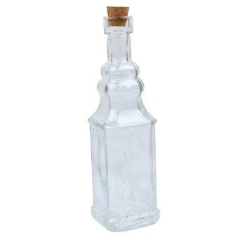 GARRAFA VIDRO C/ ROLHA 150ML 104497