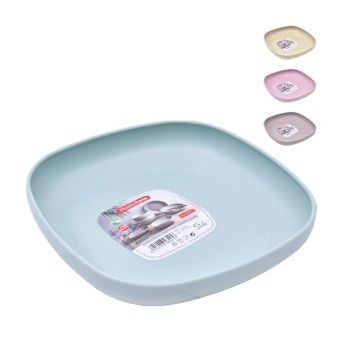 PRATO QUADRADO STILO CORES 13CM 300 ML