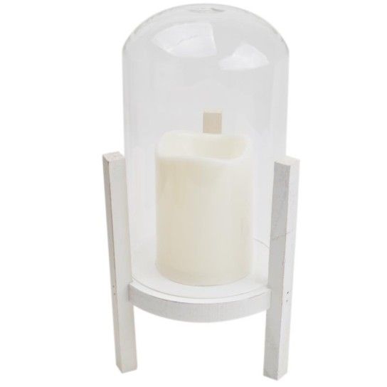 CUPULA VIDRO C/ VELA LED 56032 CUPULA VIDRO C/ VELA LED 56032
