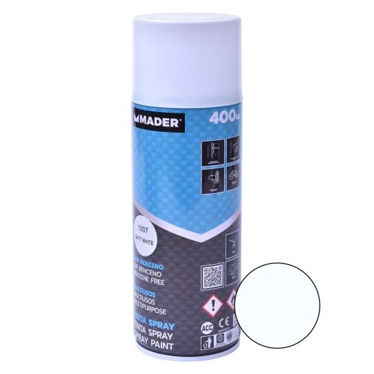 TINTAS SPRAY MATT WHITE 1007