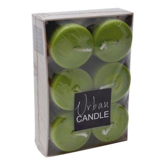 CONJ. 6 VELAS 38X38MM VERDE 68035 CONJ. 6 VELAS 38X38MM VERDE 68035