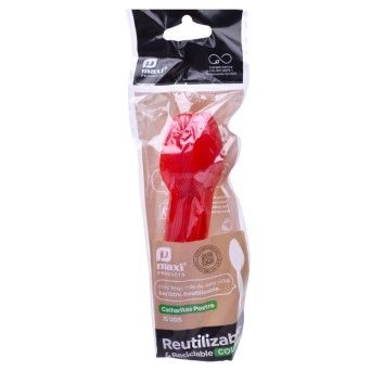 COLHER DESC REUT VERM 12.5CM 15UN 1396R