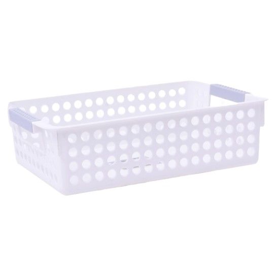CESTO MULTIUSOS BRANCO 30X21X8,5CM