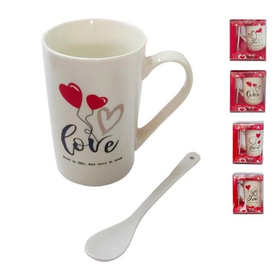 SET CANECA E COLHER 8X11,6 2645-107 CX72