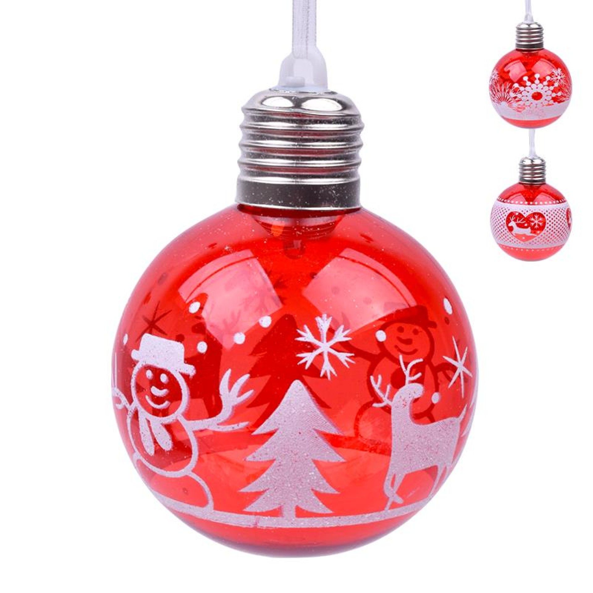 BOLA NATAL 8CM C/LUZ 2588-008 CX240 BOLA NATAL 8CM C/LUZ 2588-008 CX240