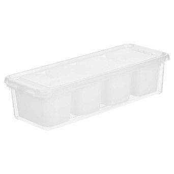 ORGANIZADOR 4 DIVISORIAS ALTO BRANCO