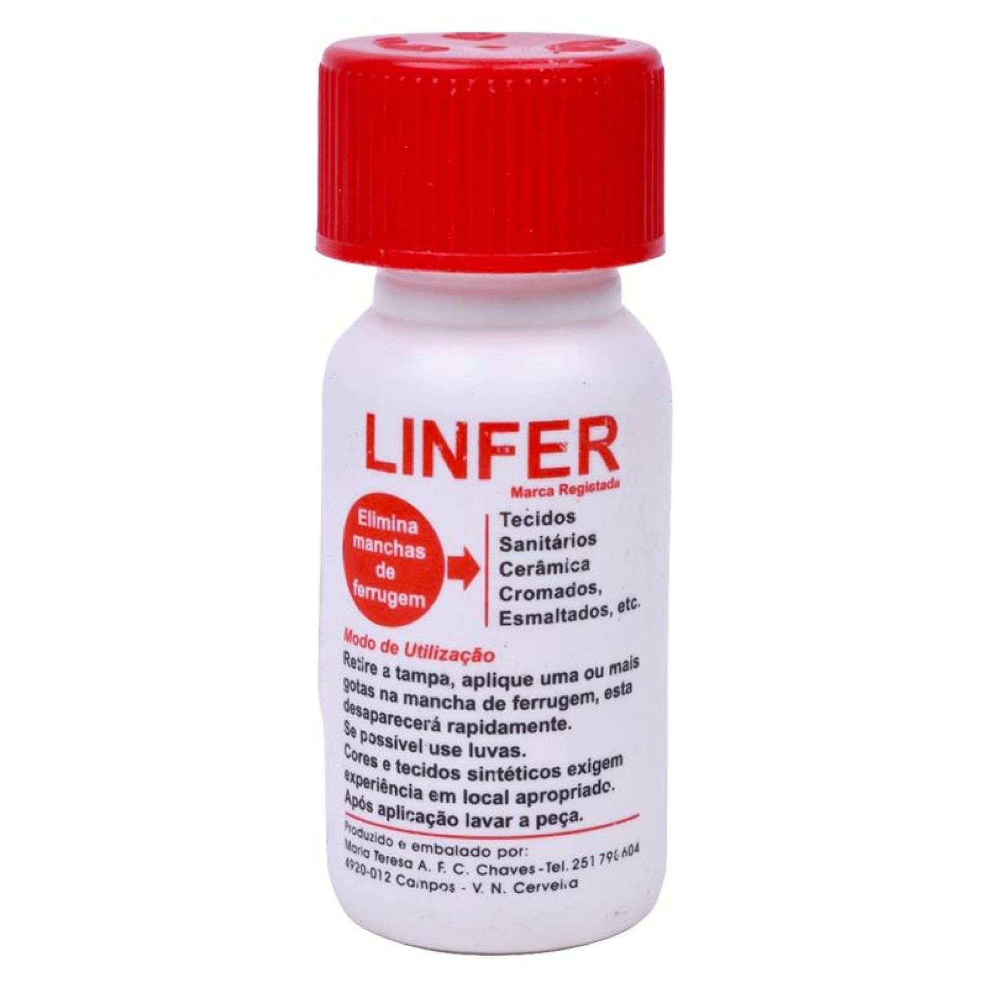 LINFER TIRA FERRUGEM 60ML LINFER TIRA FERRUGEM 60ML