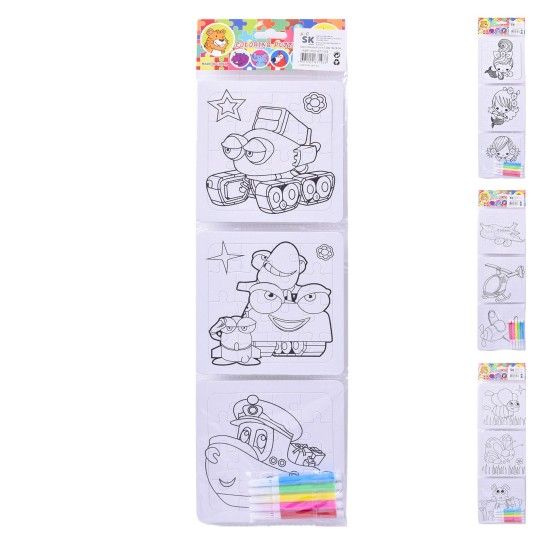 PUZZLE COLORIR 3 UNID. 202-671-03 CX240 PUZZLE COLORIR 3 UNID. 202-671-03 CX240